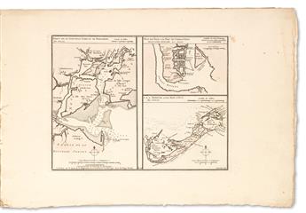 BUACHE, PHILLIPE. Plans des Isles, Rades et Ports de Plusieurs Lieux de lAmérique,